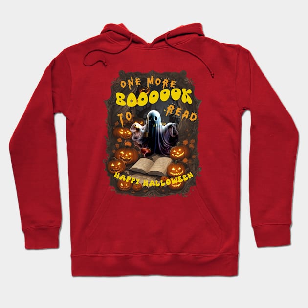 One More Book To Read Halloween Spooky Motifs Hoodie by antarte